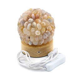 Настольный светильник «Агат» (USB) белого свечения для интерьера дома