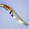 Подарочный нож «Янтарь» с позолоченным клинком