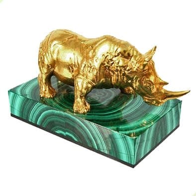 Статуэтка «Носорог» (золотой)