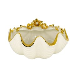 Керамическая «Ракушка» с цветами