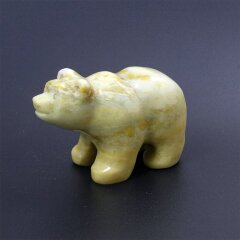 Сувенирная фигурка «Медвежонок» из натурального камня офикальцит