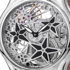Серебряные мужские часы «STARS» (скелетон)