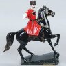 Сувенирная фигурка «Кубанский казак на чёрном коне» из искусственного камня