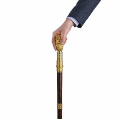 Позолоченная трость ручной работы «Медведь» со скрытым клинком