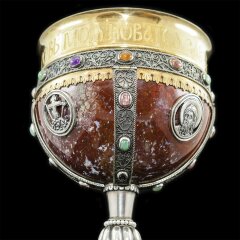 Серебряная чаша «Потир» с ювелирными вставками — Премиум подарки