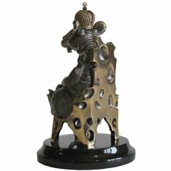 Бронзовая фигурка «Крыса на троне» в подарок коллекционеру