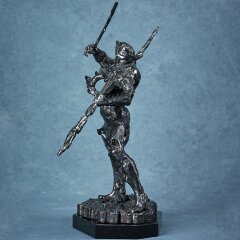 Абстрактная фигурка из бронзы «Музыка войны» в виде арт объекта