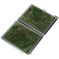 Сигаретница карманная на 10 сигарет «Жадеит» с зажигалкой в подарок другу