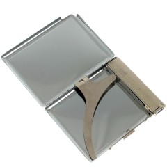 Сигаретница карманная на 10 сигарет «Жадеит» с зажигалкой в подарок другу