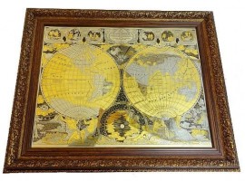 Подарочная картина «Карта мира»