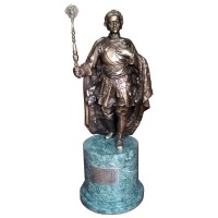 Бронзовая статуэтка «Петр I» — копия с памятника 1000-летие Руси