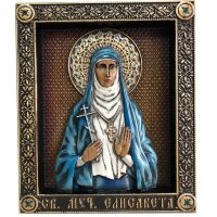 Именная икона «Святая Мученица Елисавета» с кристаллами Сваровски